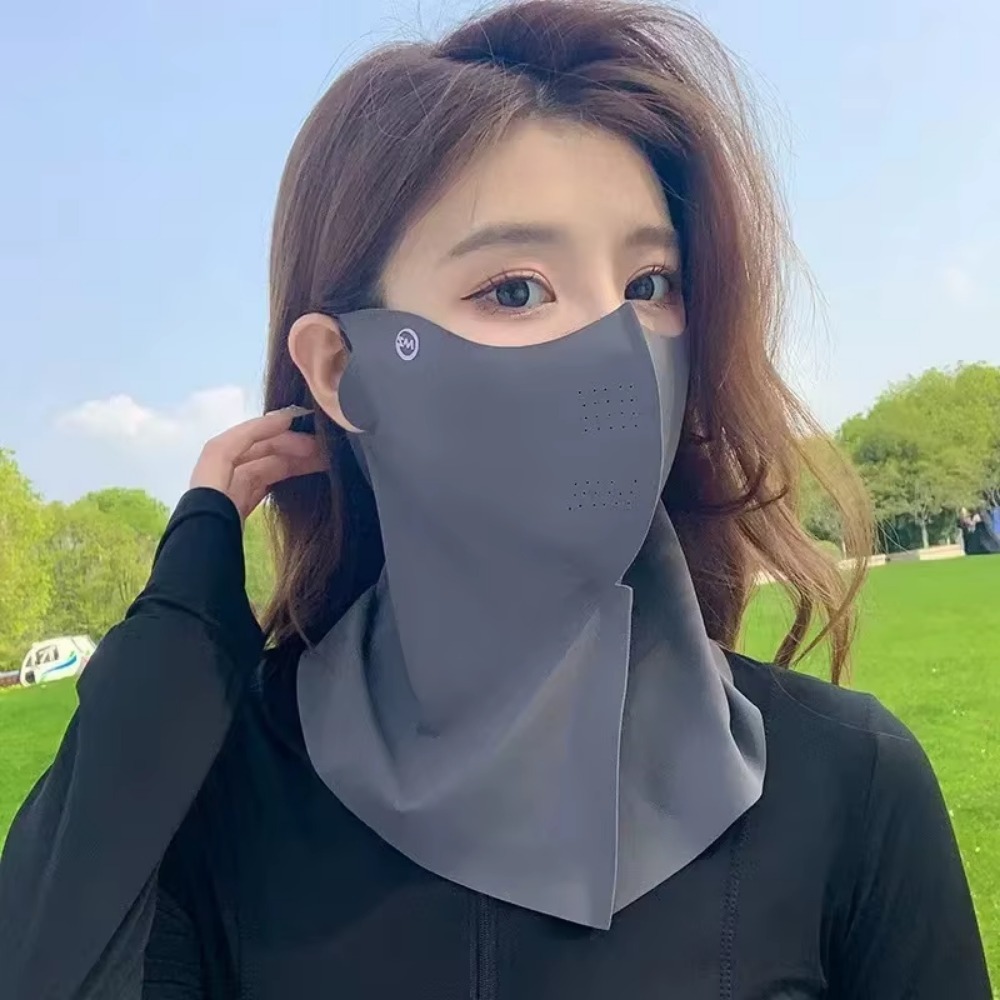UPF50+ Ice Silk Full Face Suns - Fishing Mask Sun Protection ulasan dan harga