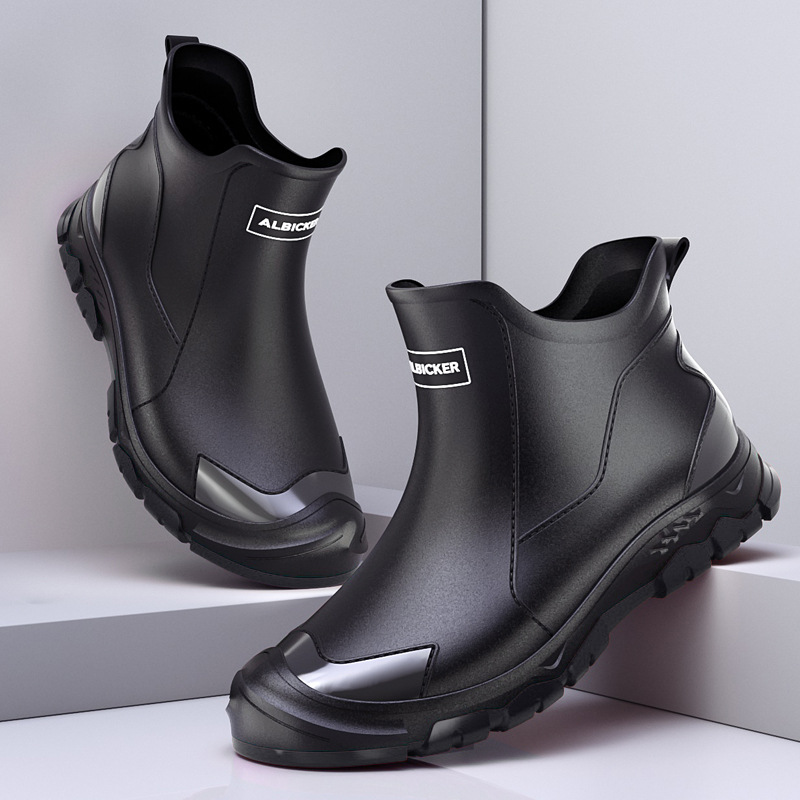 Men's Short Rain Boots Urban W - Fishing Boots ulasan dan harga