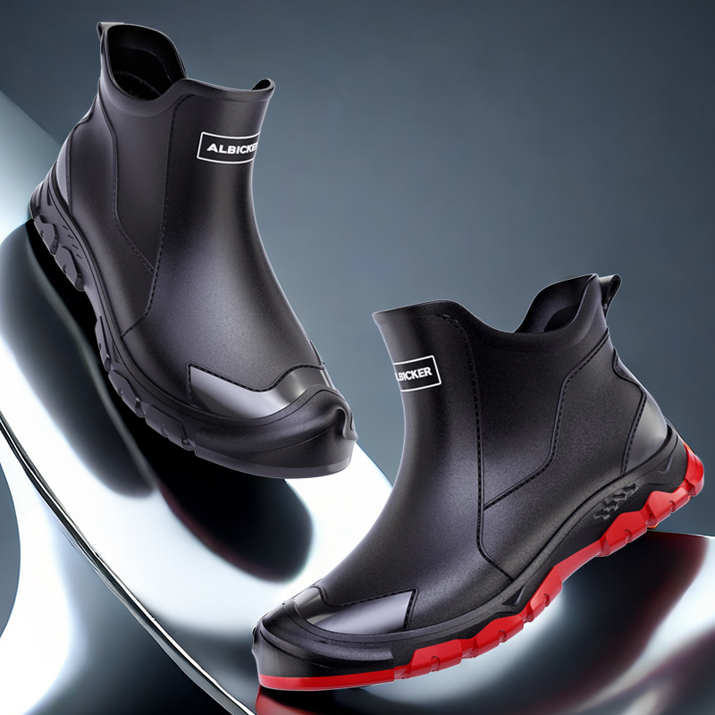 Men's Short Rain Boots Urban W - Fishing Boots ulasan dan harga