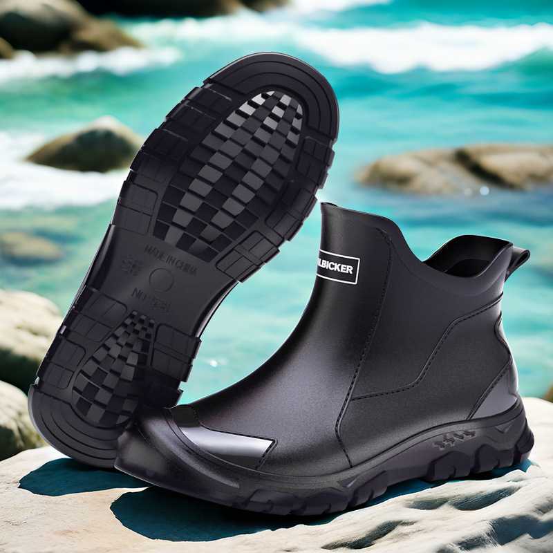 Men's Short Rain Boots Urban W - Fishing Boots ulasan dan harga