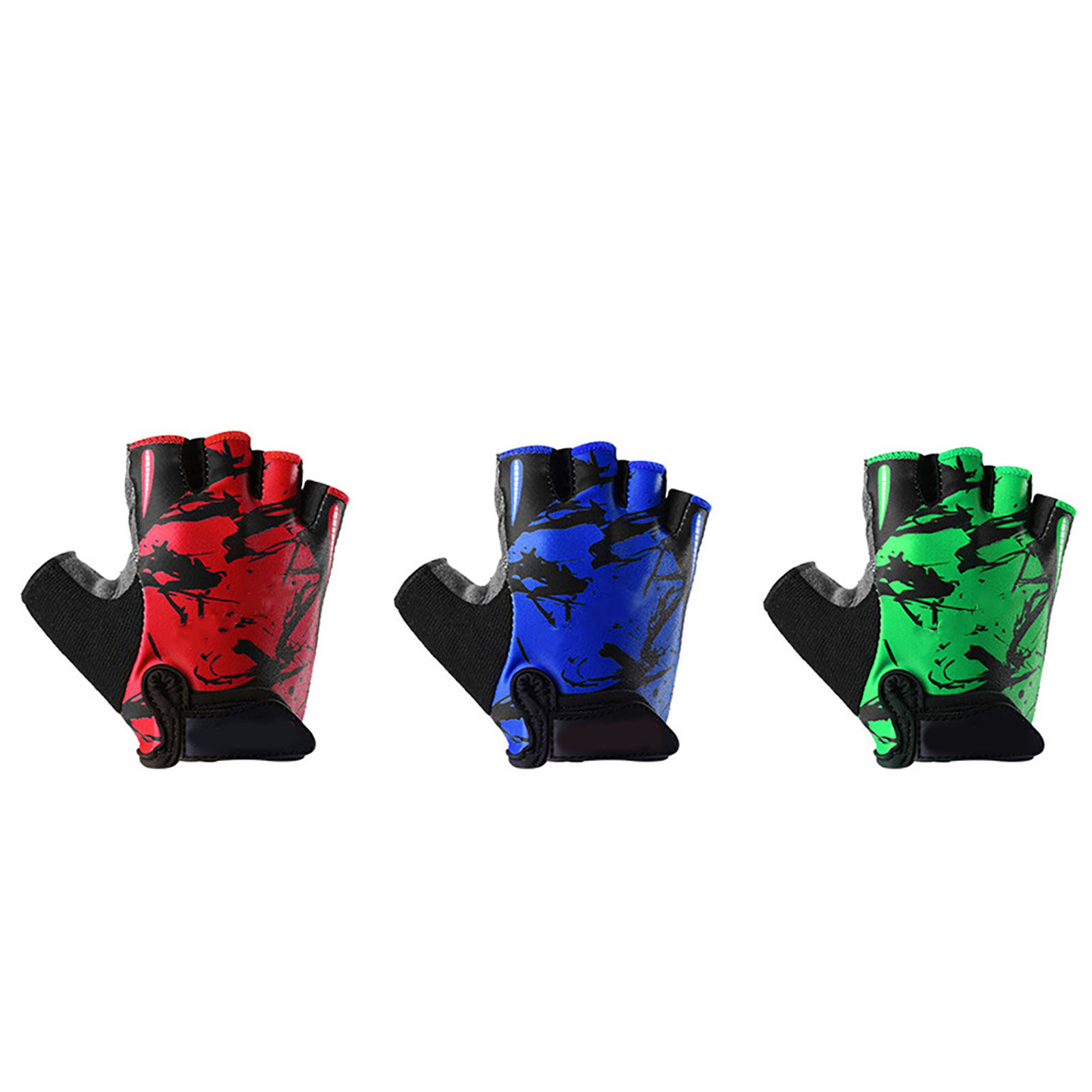 Kids Non Slip Half Finger Glov - Fishing Gloves ulasan dan harga