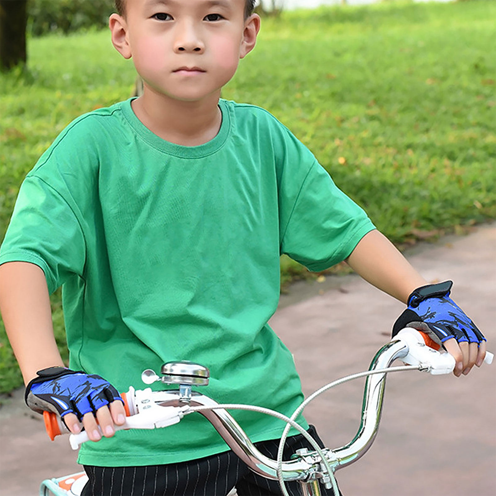 Kids Non Slip Half Finger Glov - Fishing Gloves ulasan dan harga