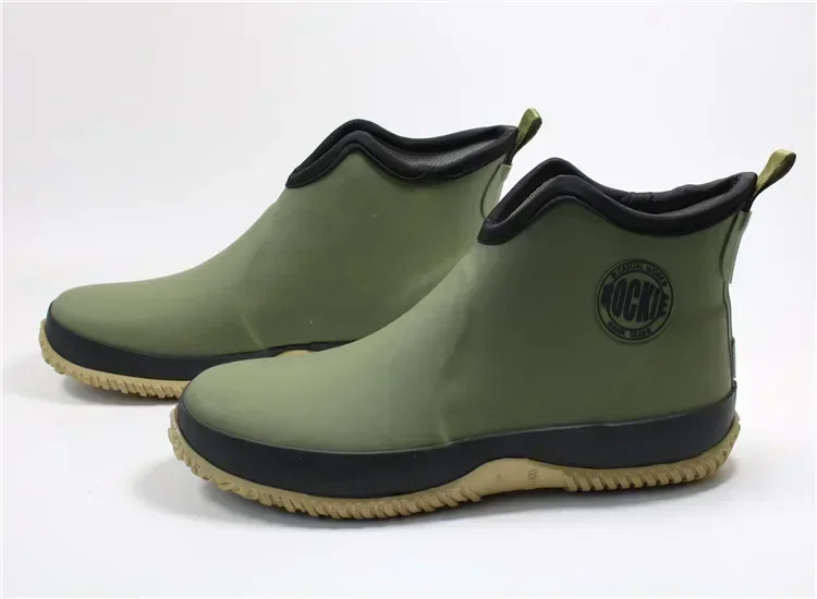 Men Rain Boots Fashion Rubber  - Fishing Boots ulasan dan harga