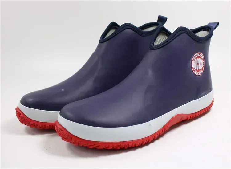 Men Rain Boots Fashion Rubber  - Fishing Boots ulasan dan harga