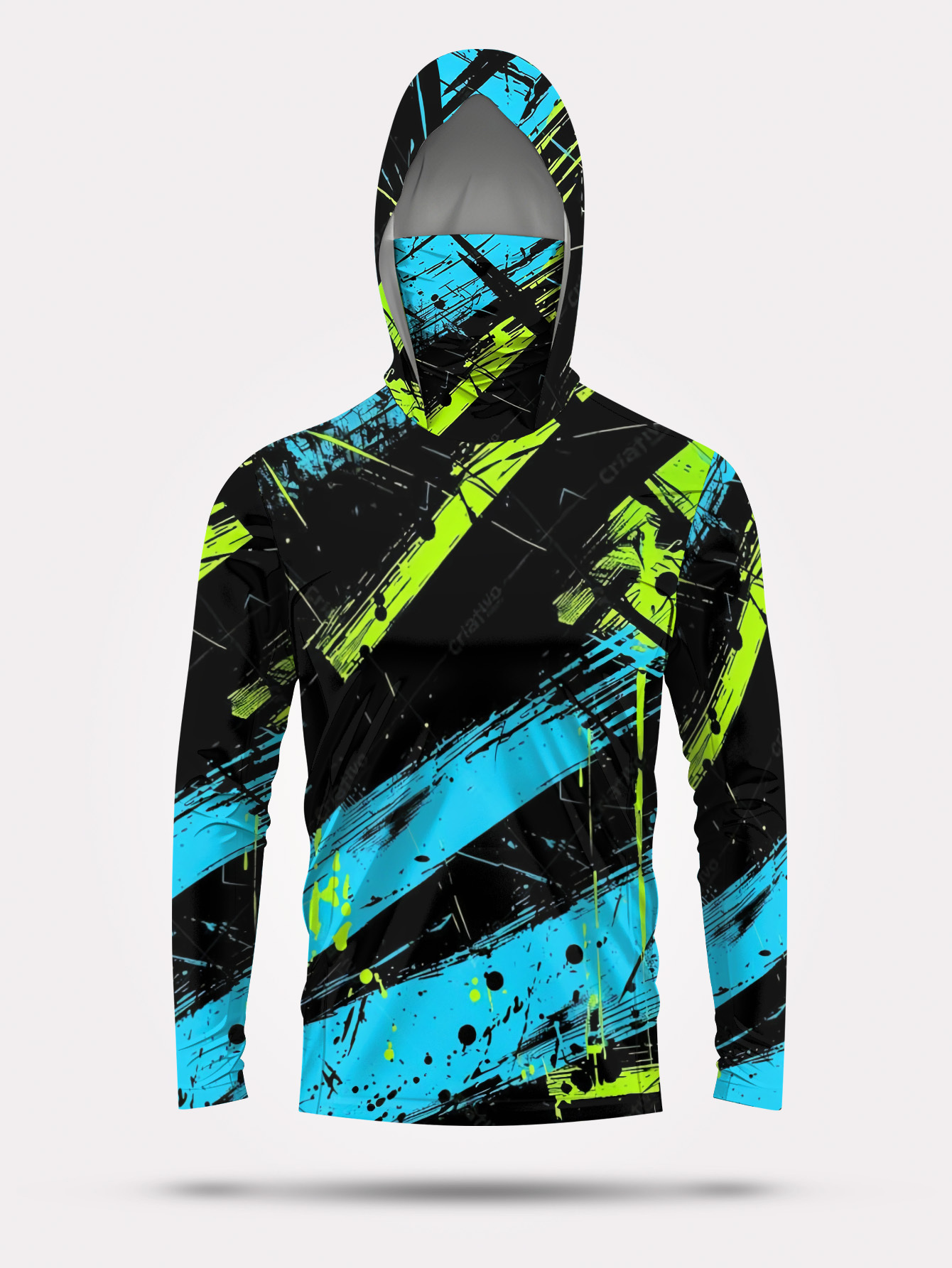 Fishing Hoodie Men Long Sleeve - Fishing Shirt Uv Protection ulasan dan harga