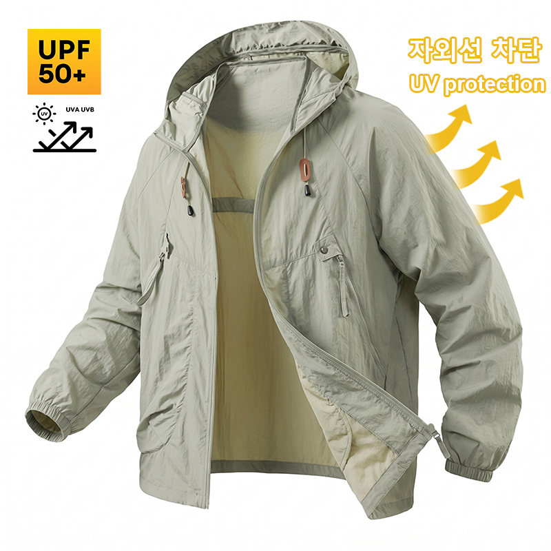 UPF50+ Men's Sun Protection Fi - Fishing Jacket Waterproof ulasan dan harga