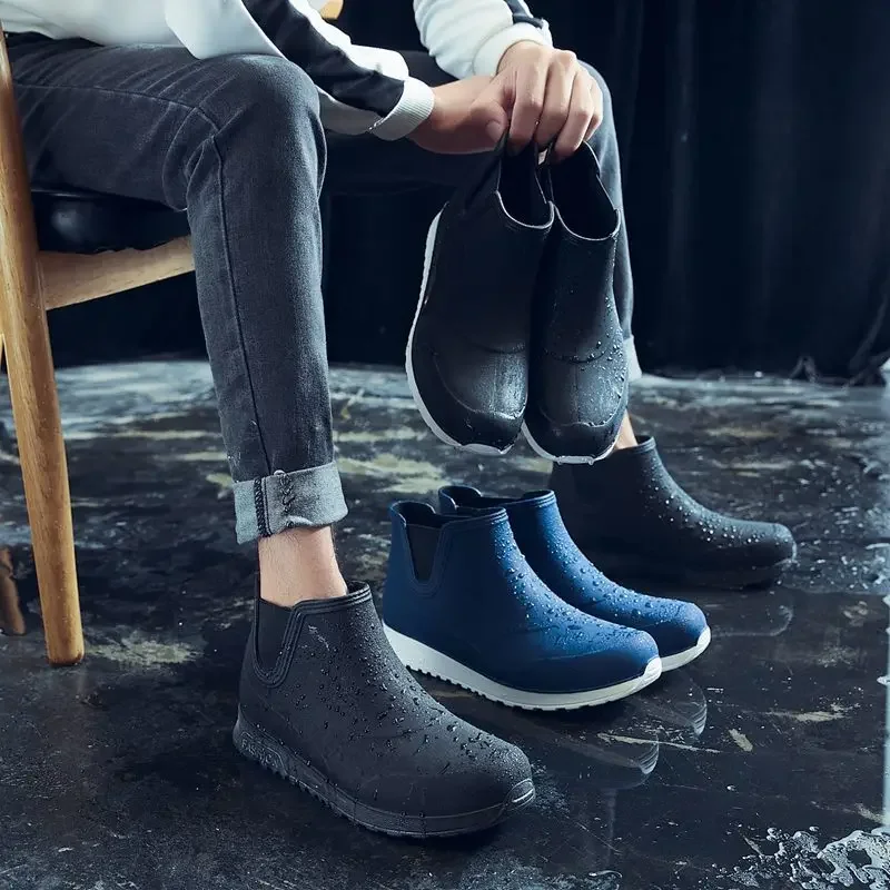 New Fashion Men's Rain Boots R - Fishing Boots ulasan dan harga