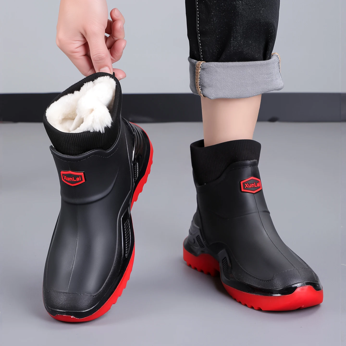 Men Women Winter Waterproof Ra - Fishing Boots ulasan dan harga